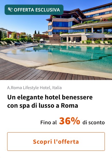 Un elegante hotel benessere con spa di lusso a Roma