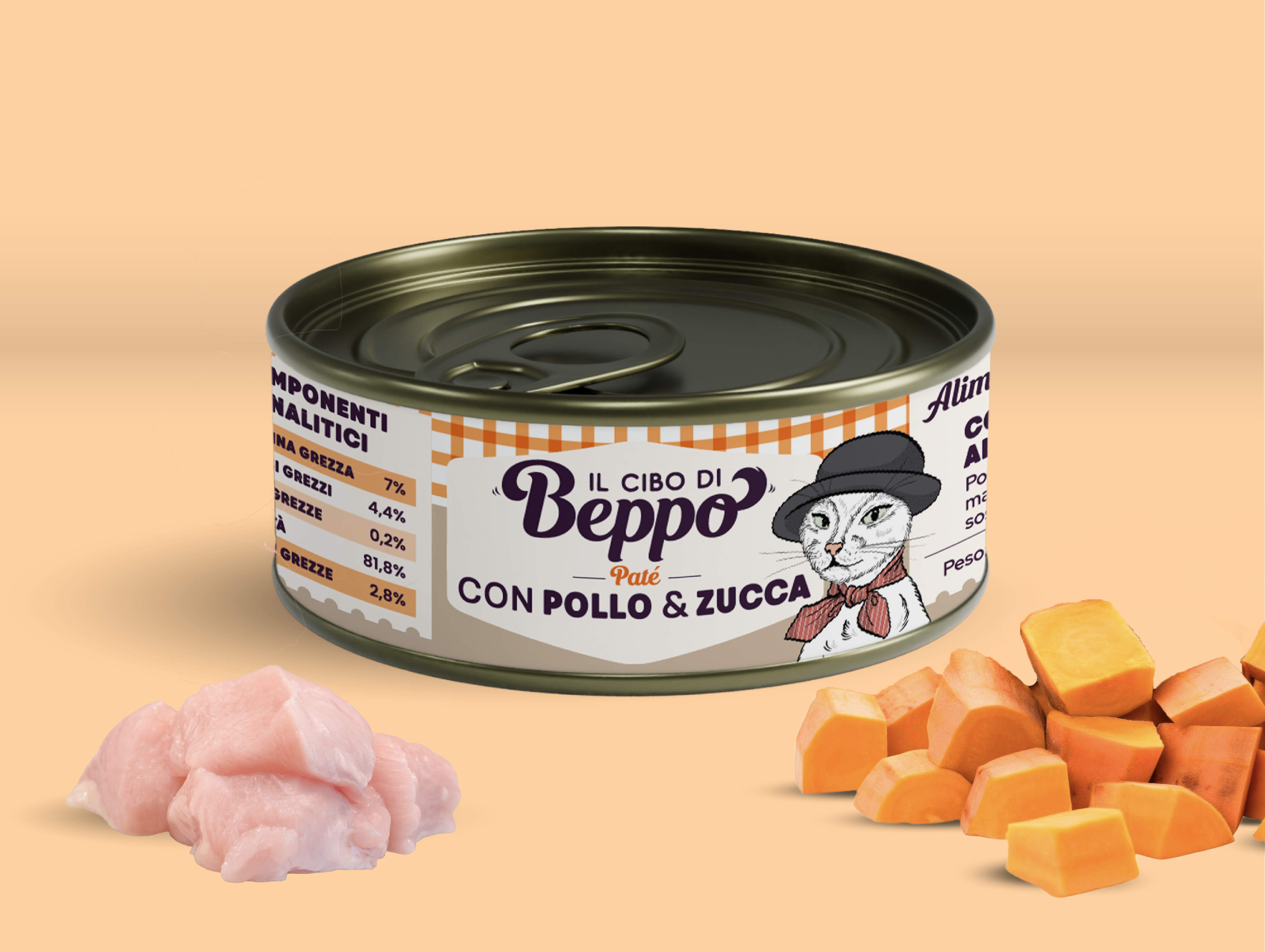 cibo umido di beppo pate per gatti sterilizzati 