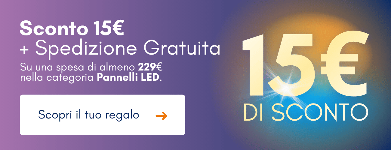 15 € di sconto + spedizione gratuita