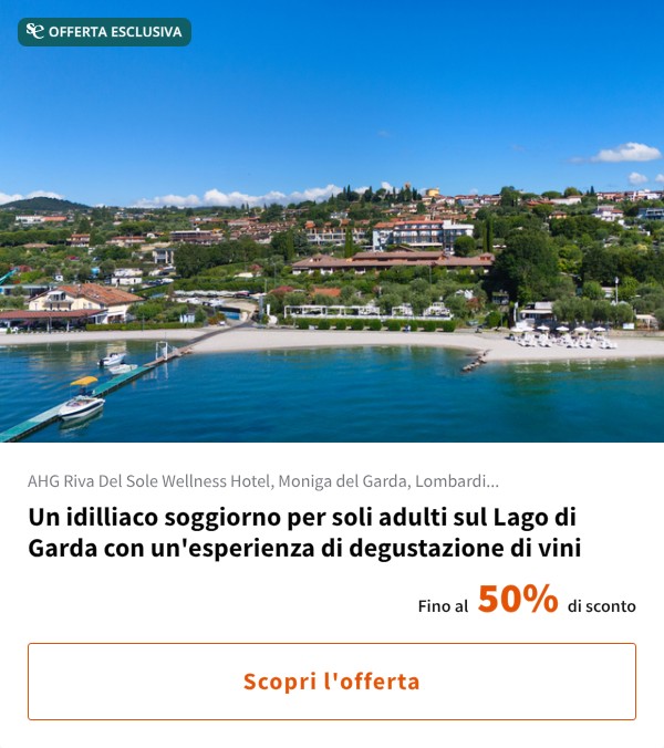 Un idilliaco soggiorno per soli adulti sul Lago di Garda con un'esperienza di degustazione di vini