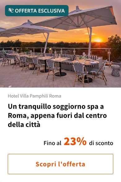 Un tranquillo soggiorno spa a Roma, appena fuori dal centro della città
