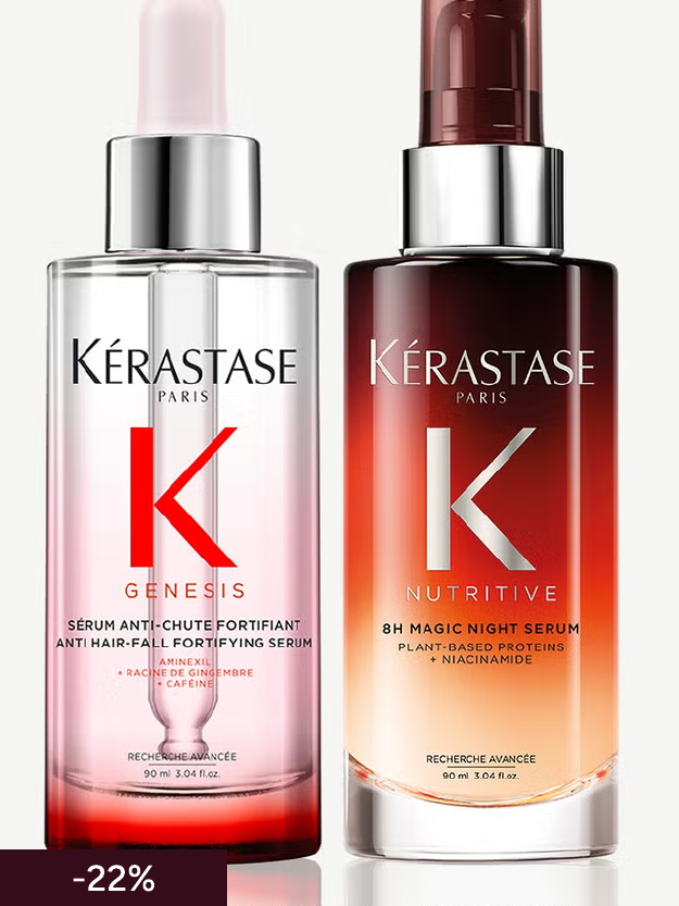 Kérastase Magic Power Duo, Genesis Anti-Chute Fortifiant Serum 90ml and Nutritive 8H Night Serum 90ml