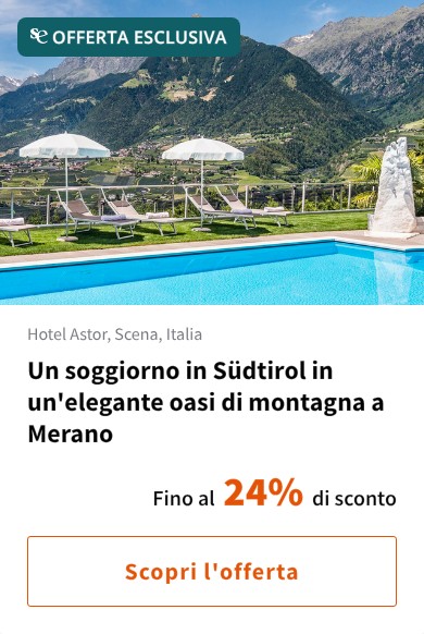 Un soggiorno in Südtirol in un'elegante oasi di montagna a Merano
