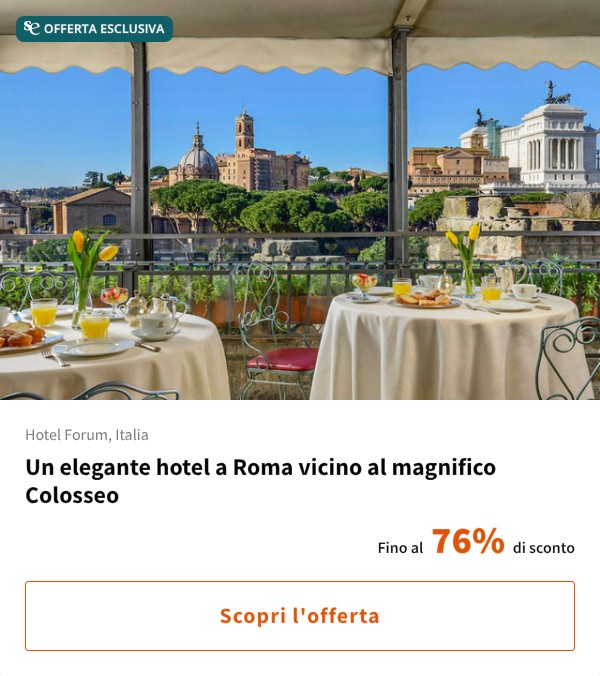 Un elegante hotel a Roma vicino al magnifico Colosseo