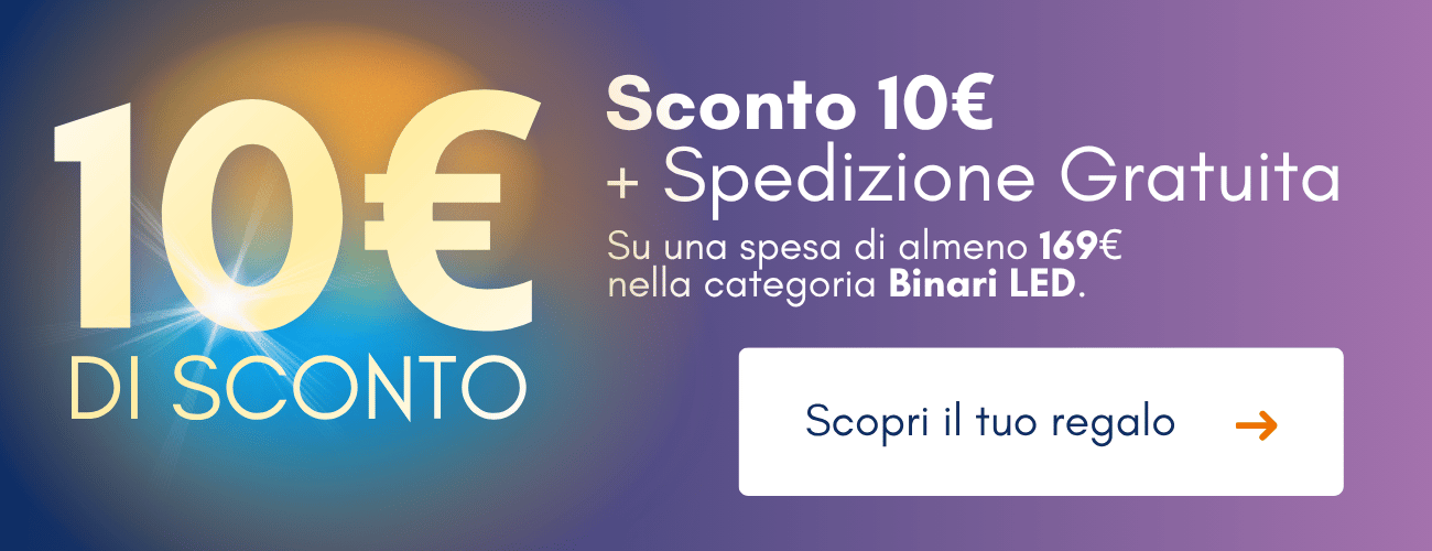 10 € di sconto + spedizione gratuita