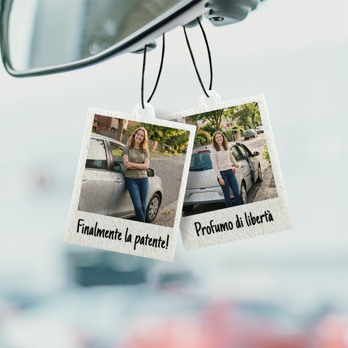 Image of Profumatore Auto Personalizzato con Foto - Patente