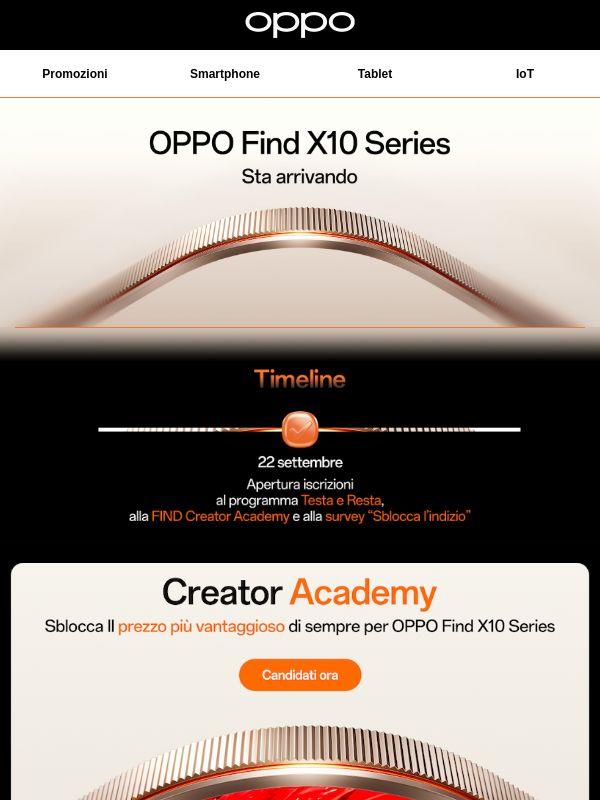 La nuova OPPO Find X10 Series sta arrivando: scopri le iniziative