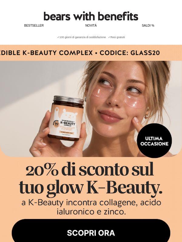 Ultima occasione: 20% di sconto sul tuo glow K-Beauty✨