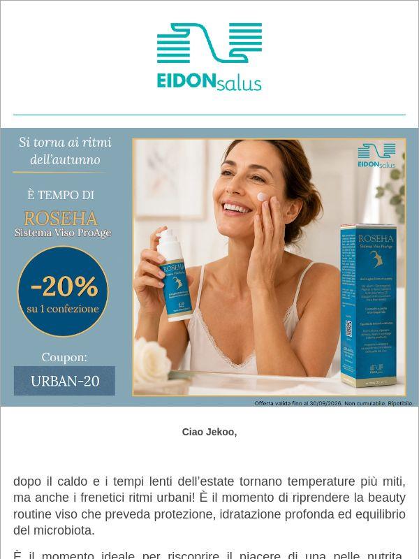 È il momento di scegliere Roseha Sistema Viso ProAge: per te il 20% su 1 confezione
