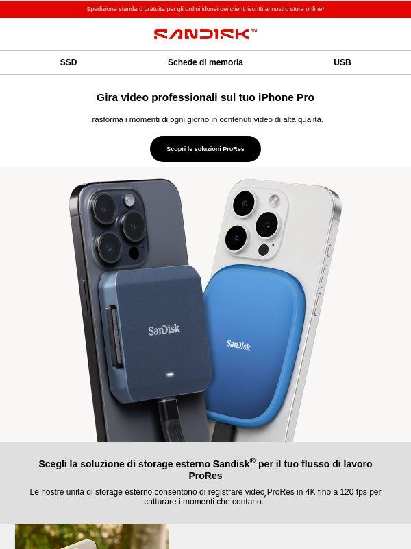 Scopri lo storage progettato per i video ProRes