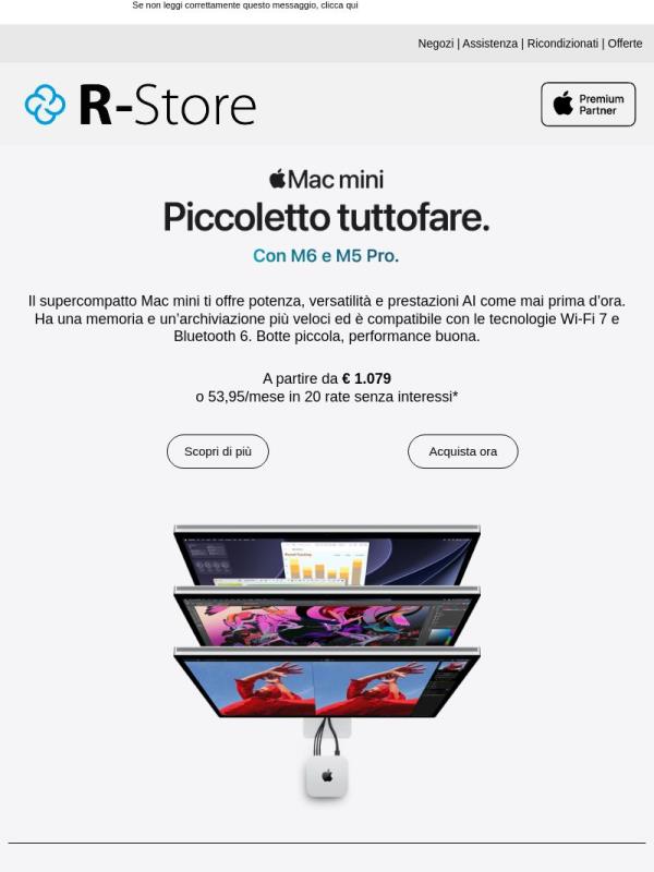 Mac mini M6 e Mac Studio M5: ora disponibili!