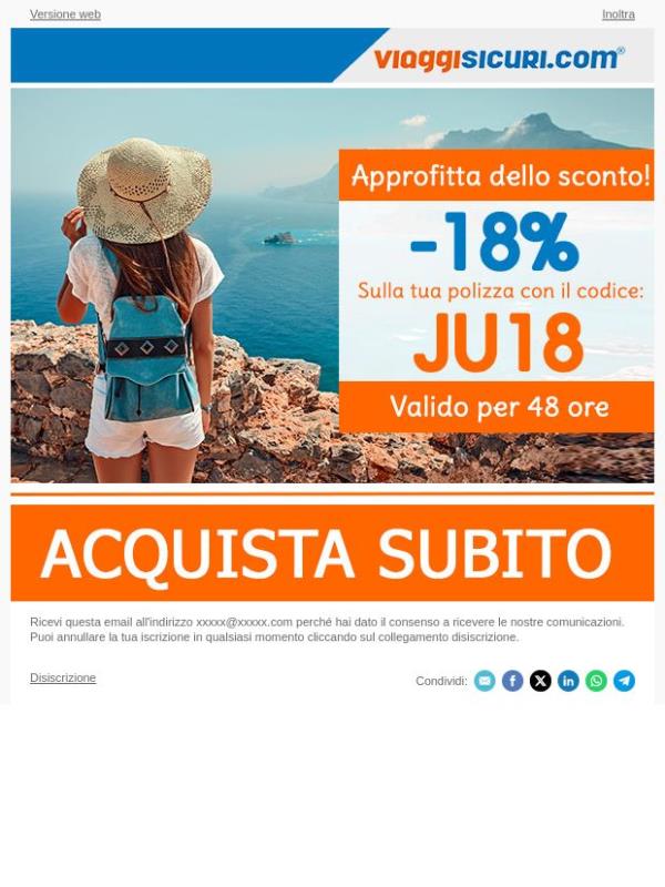 -18% su tutte le nostre polizze!