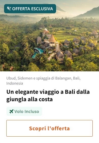 Un elegante viaggio a Bali dalla giungla alla costa