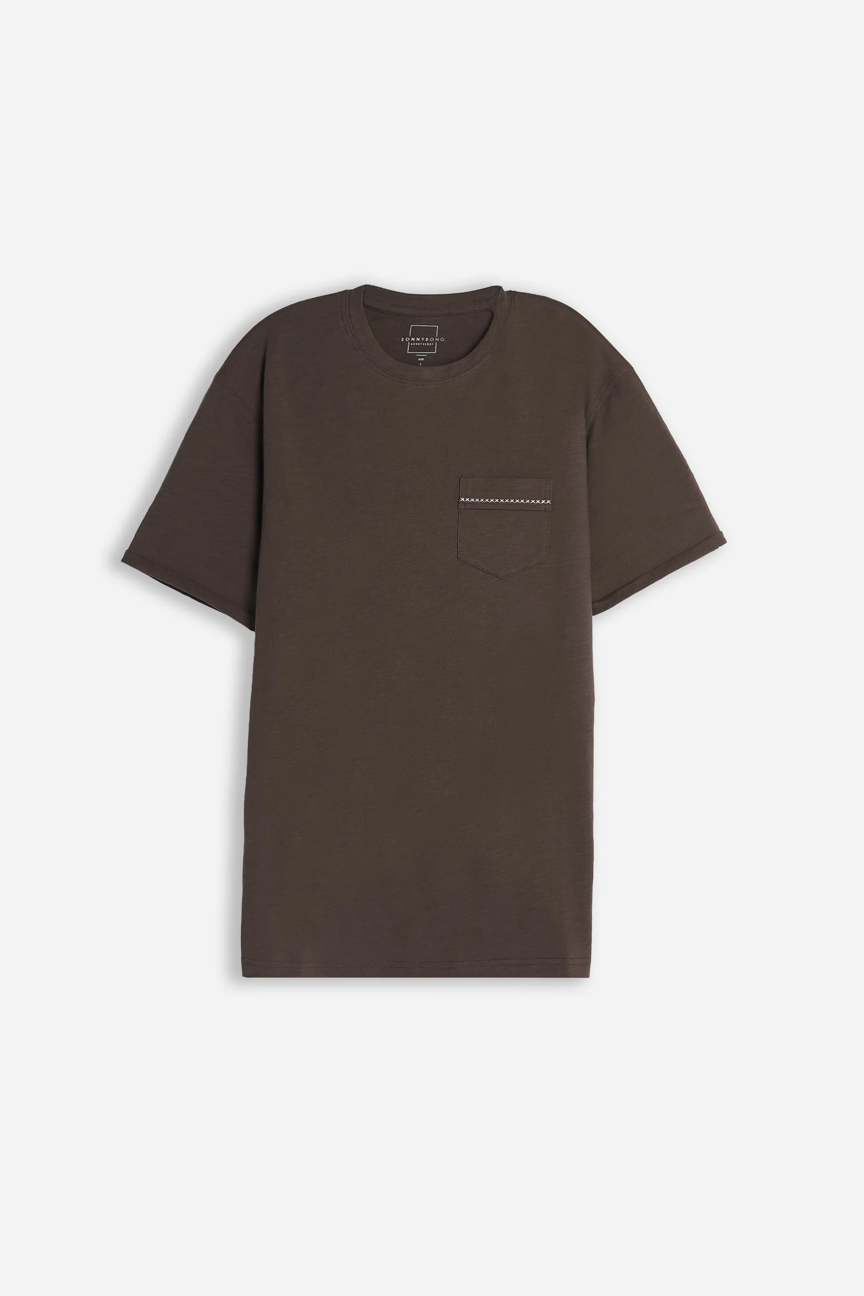 Image of T-SHIRT GIROCOLLO SLUB