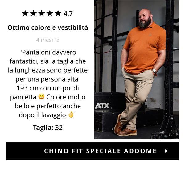 Chino fit speciale addome