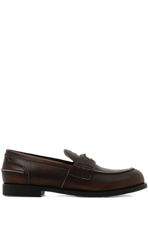 Leather loafers