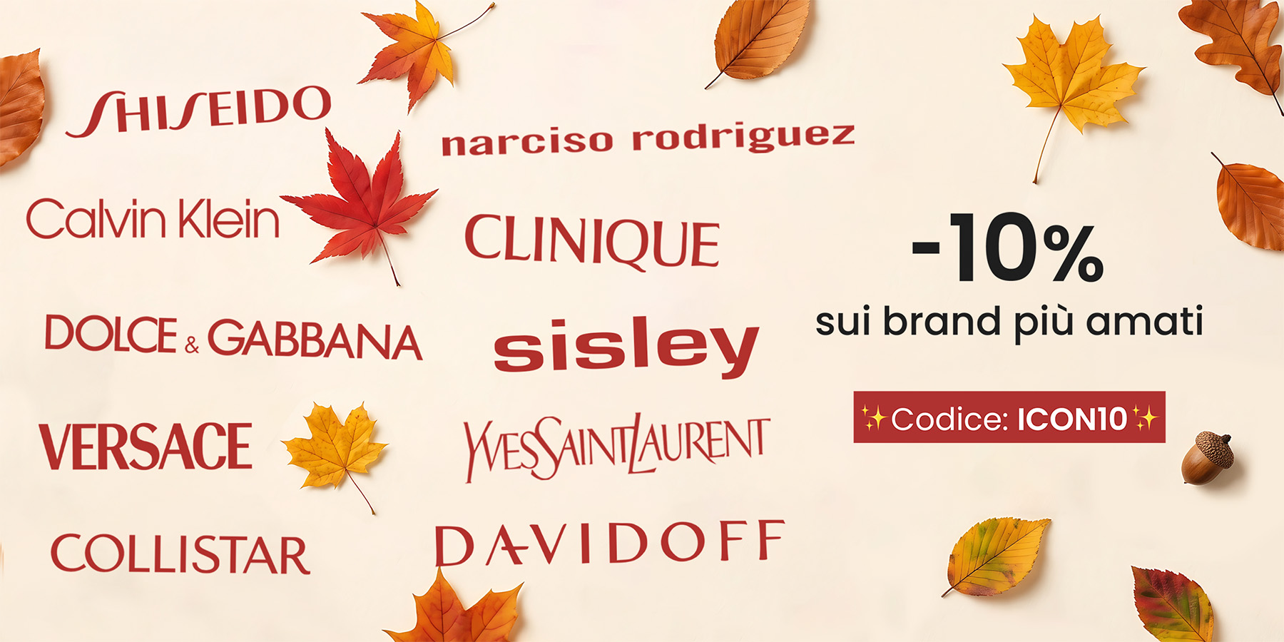 ☀️ -10% su cosmetici, make-up, solari e prodotti per capelli