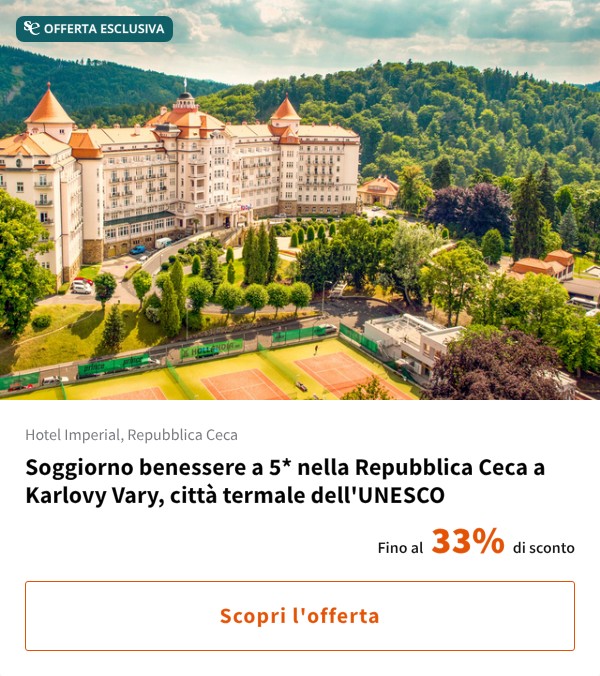 Soggiorno benessere a 5* nella Repubblica Ceca a Karlovy Vary, città termale dell'UNESCO