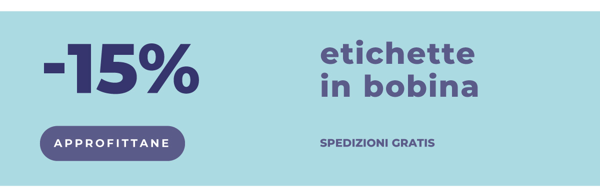 Etichette in bobina al -15%
