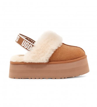 Sneaker W Funkette in pelle marrone
