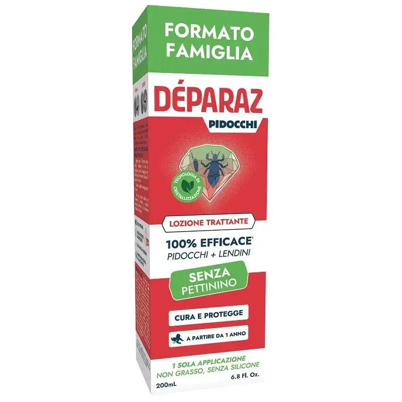 Deparaz Lozione Trattante Anti Pidocchi Per Tutta La Famiglia 200 ml