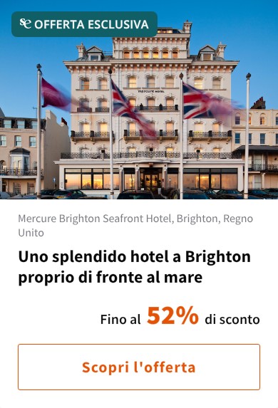 Uno splendido hotel a Brighton proprio di fronte al mare