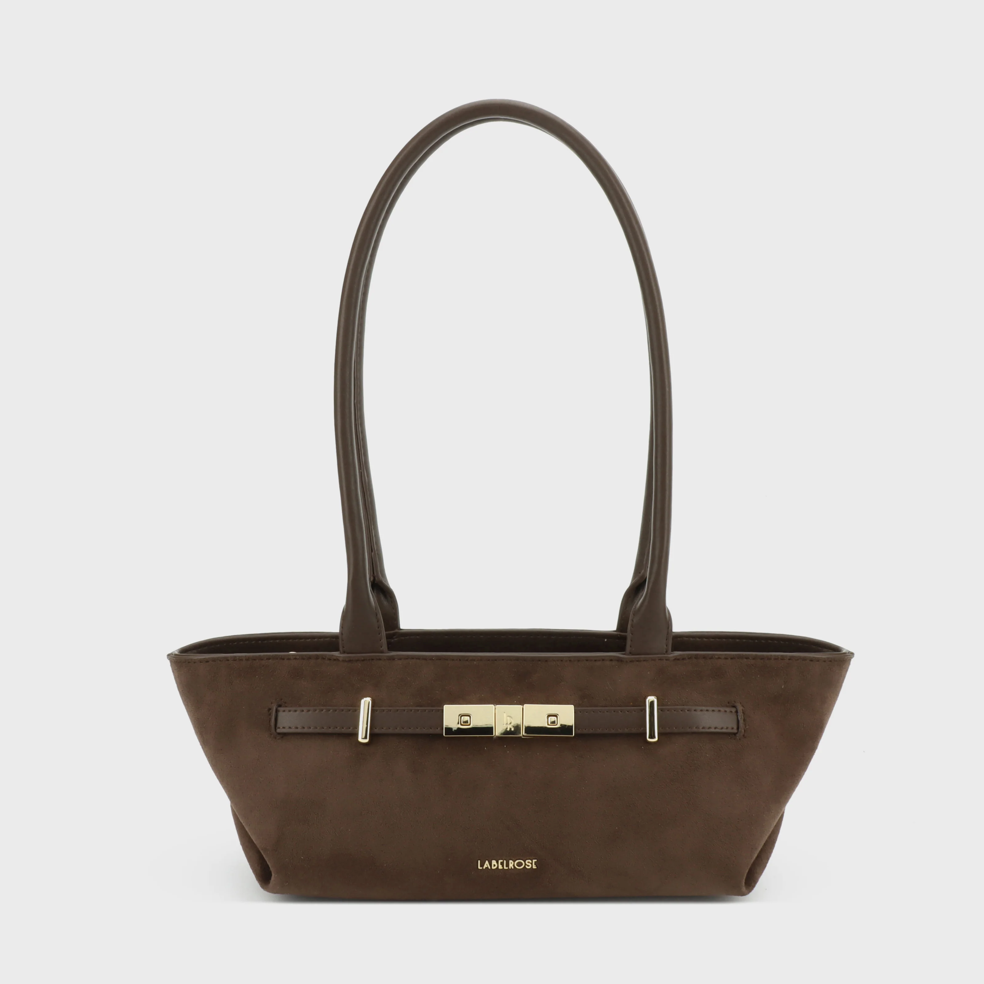 Image of Borsa a spalla JAY SUEDE- WINE CHOCOLATE