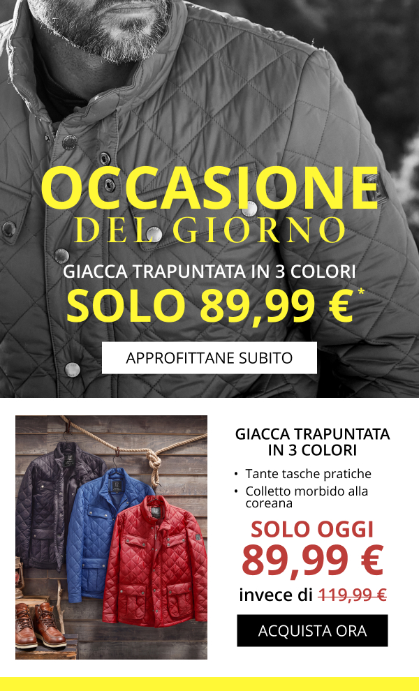 Occasione de giorno - giacca trapuntata in 3 colori 89,99 €