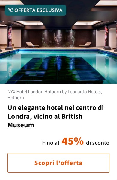 Un elegante hotel nel centro di Londra, vicino al British Museum
