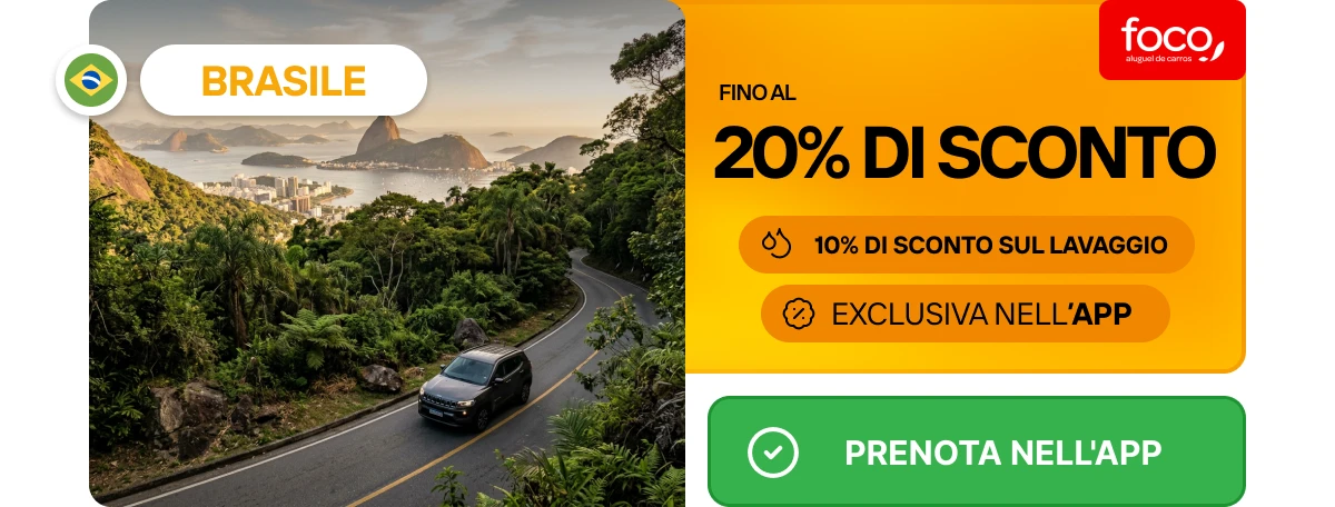 Brasile: Fino al 20% di sconto + 10% di sconto sul lavaggio. Foco. Brasile: Fino al 20% di sconto + 10% di sconto sul lavaggio. Foco.