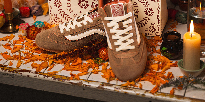 Deer Brown Burnt Orange Super Lowpro Dia De Los Muertos Shoe