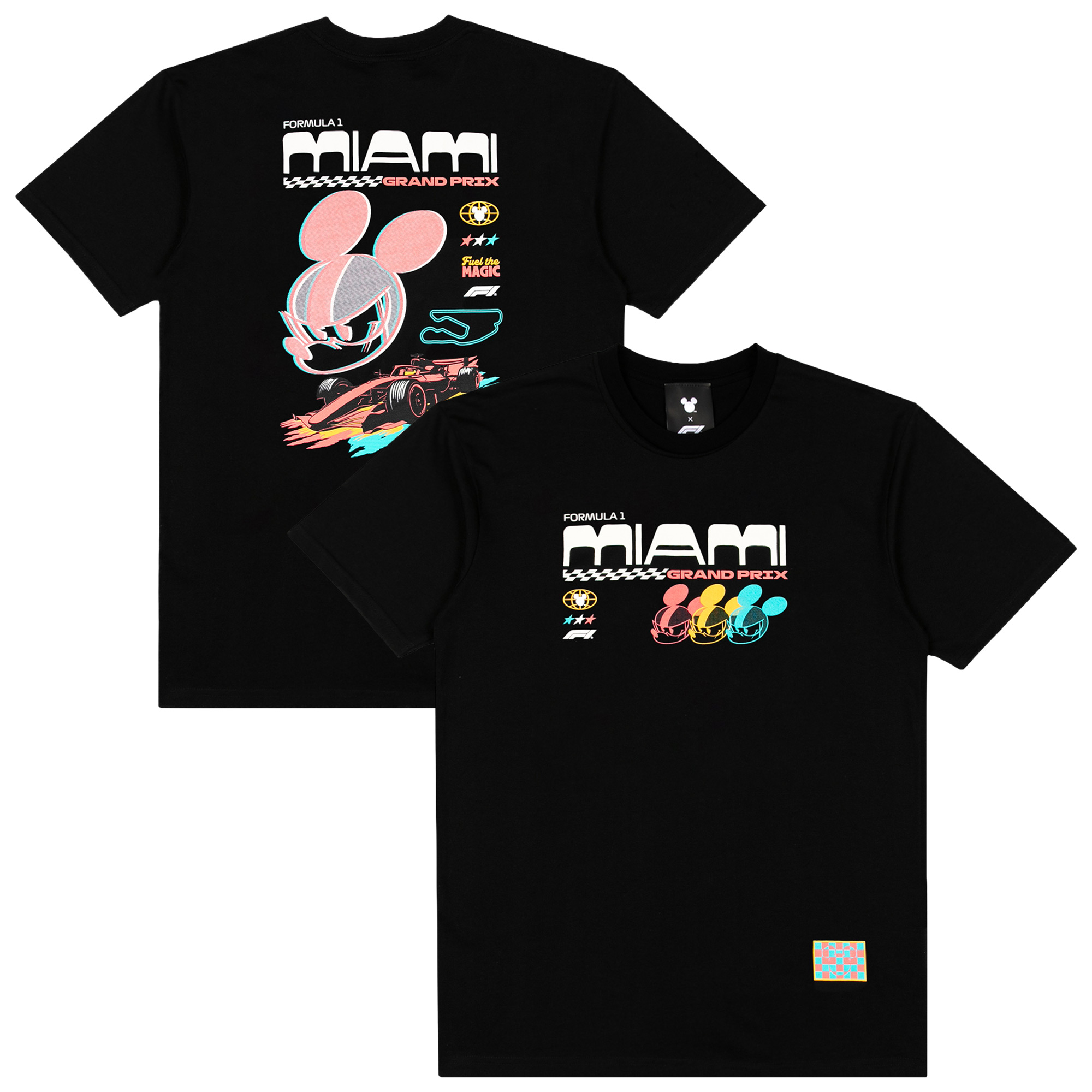 T-shirt Disney X Formula 1 Special Edition Miami GP - Nera - Unisex