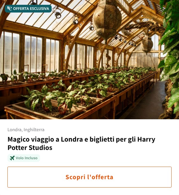 Magico viaggio a Londra e biglietti per gli Harry Potter Studios