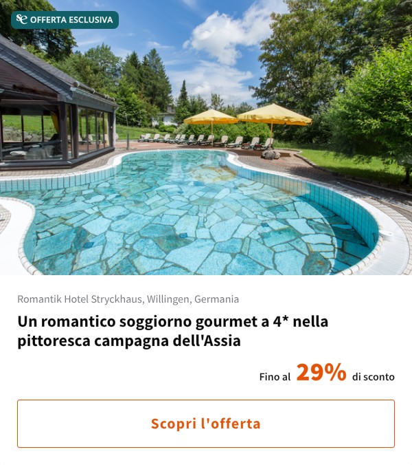 Un romantico soggiorno gourmet a 4* nella pittoresca campagna dell'Assia