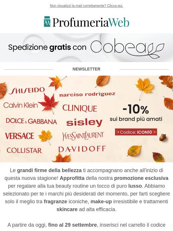 🍂 -10% sui tuoi brand preferiti!