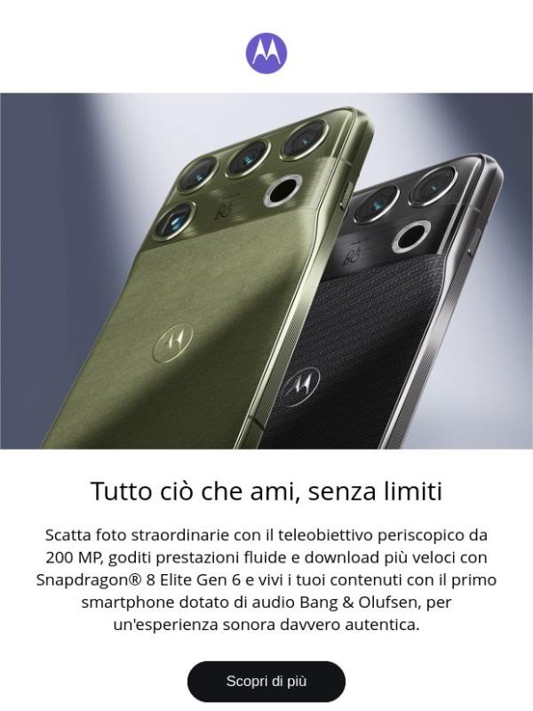 Motorola signature 27: il nostro smartphone più avanzato di sempre.