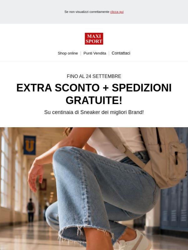👟 Le sneaker che desideri: ora con Extra Sconto e Spedizione Gratuita!