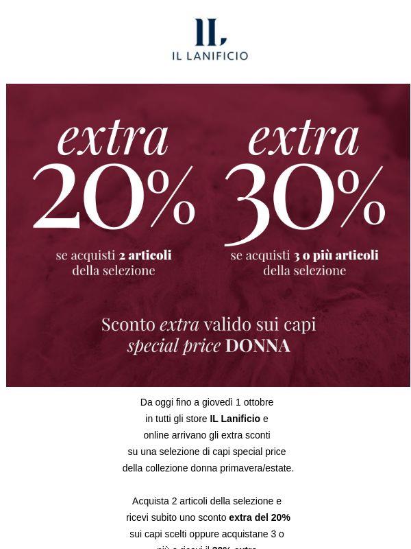 😍 SCONTO EXTRA su articoli selezionati