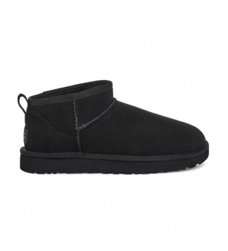 Stivaletti Classic Ultra Mini in pelle nera