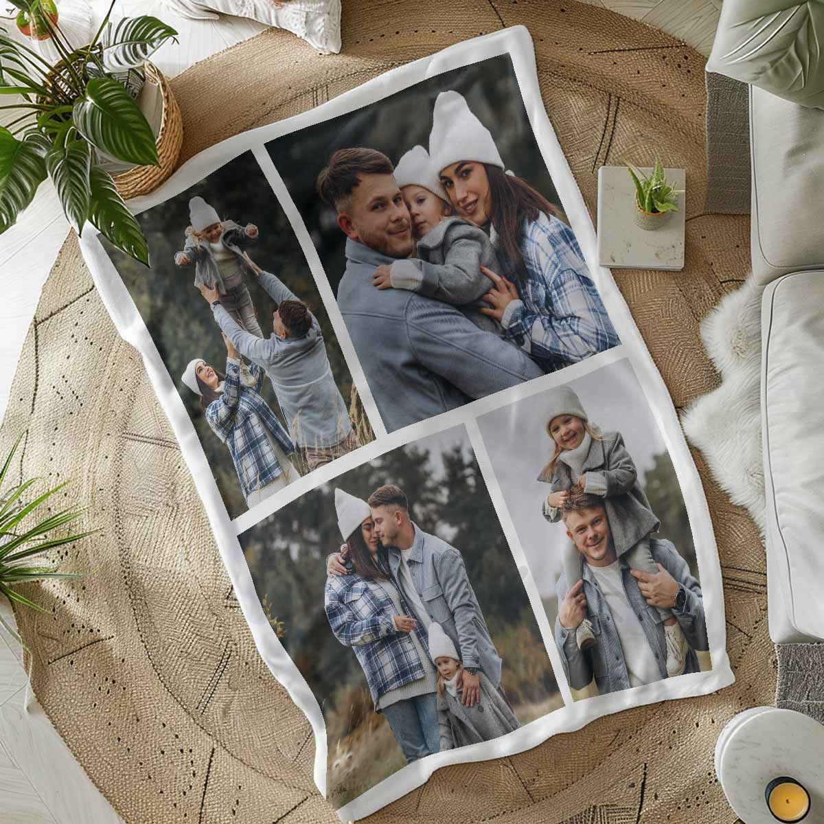 Image of Coperta Personalizzata con Collage di Foto