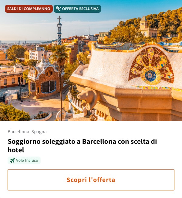 Soggiorno soleggiato a Barcellona con scelta di hotel