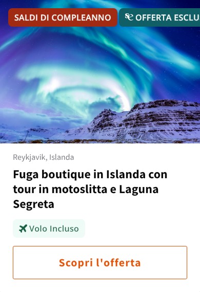 Fuga boutique in Islanda con tour in motoslitta e Laguna Segreta