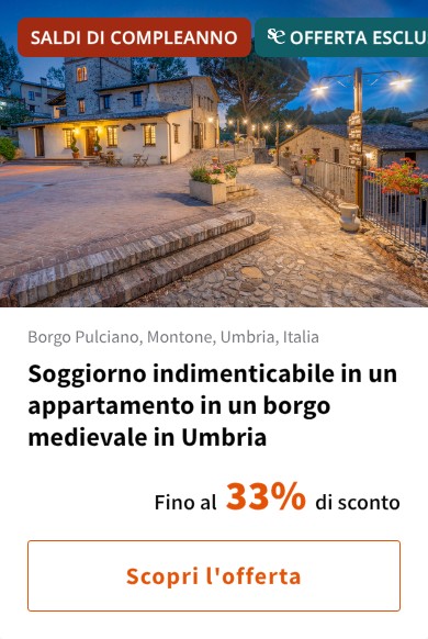 Soggiorno indimenticabile in un appartamento in un borgo medievale in Umbria
