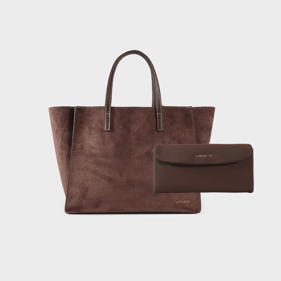 Image of MELISSA SUEDE COMBO - BROWN