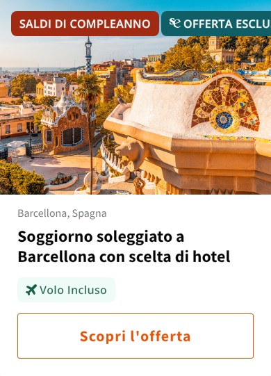 Soggiorno soleggiato a Barcellona con scelta di hotel