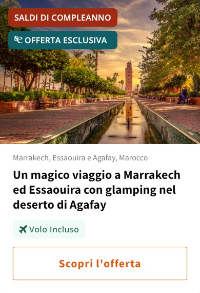 Un magico viaggio a Marrakech ed Essaouira con glamping nel deserto di Agafay