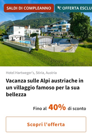 Vacanza sulle Alpi austriache in un villaggio famoso per la sua bellezza