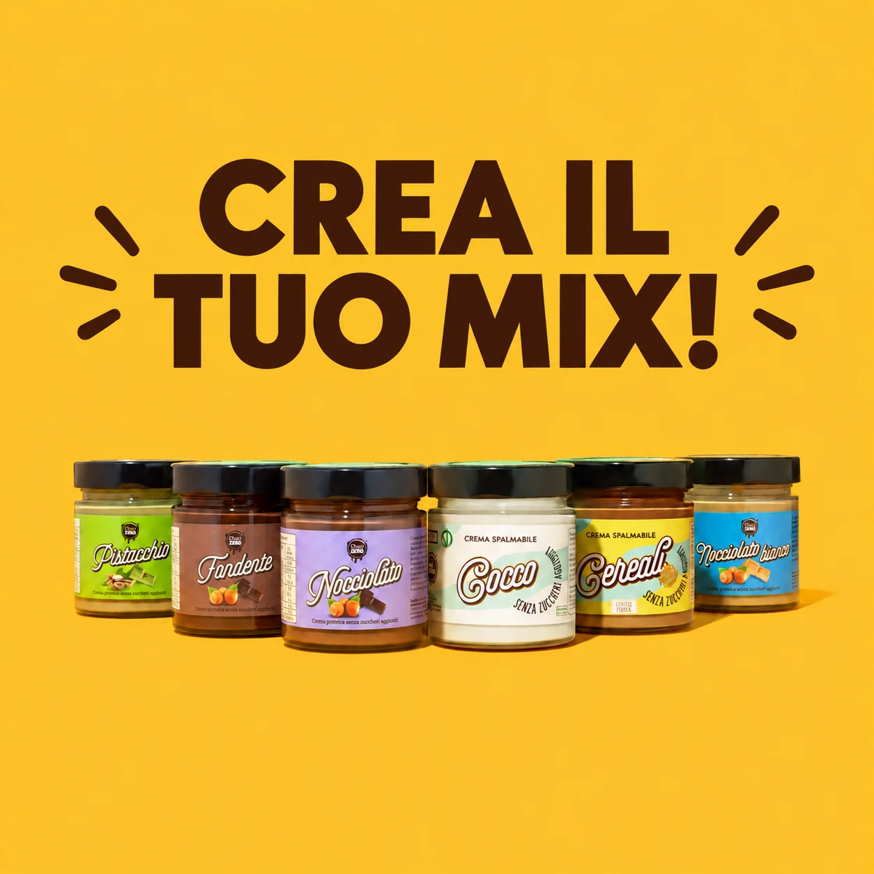 Crea il tuo mix di creme spalmabili