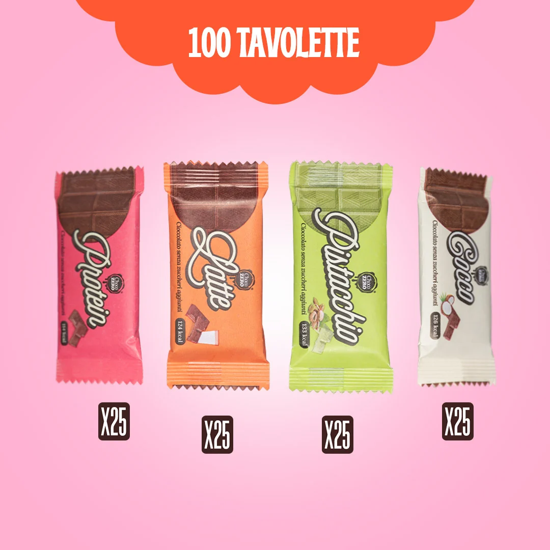 100 tavolette 4 gusti
