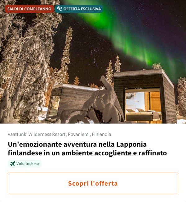 Un'emozionante avventura nella Lapponia finlandese in un ambiente accogliente e raffinato